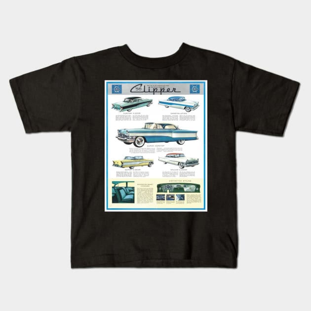 clipper vintage car advert Kids T-Shirt by PSYCH90